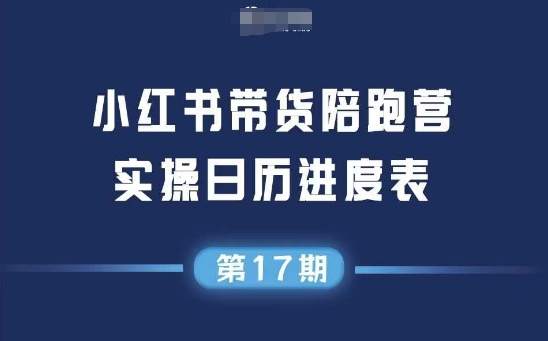 小红书第17期带货陪跑营，不囤货，无不直播，无不投流，通过选品+笔记内容+测品+笔记铺量+矩阵运营打爆款-凌秋网创