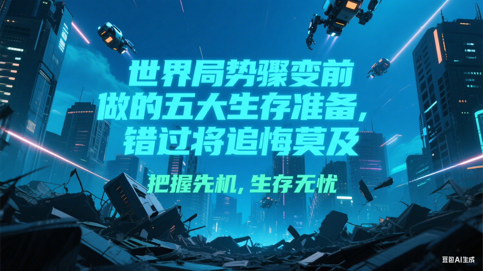 付费文章《世界局势骤变前必做的五大生存准备，错过将追悔莫及》-凌秋网创