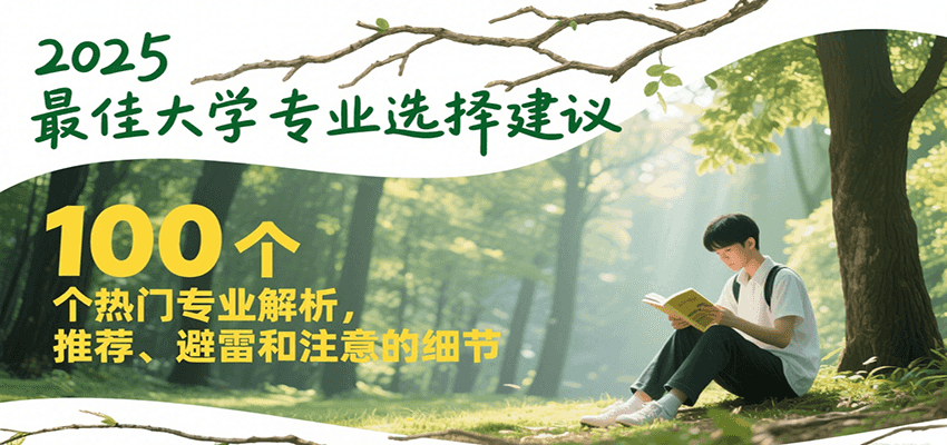 2025最佳大学专业选择建议，100个热门专业解析，推荐、避雷和注意的细节-凌秋网创