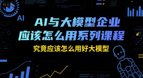 AI与大模型企业应该怎么用系列课程，究竟应该怎么用好大模型-凌秋网创