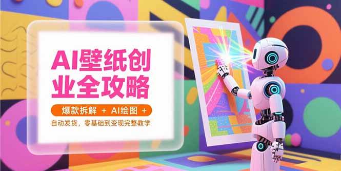 （15312期）AI壁纸创业全攻略，爆款拆解+AI绘图+自动发货，零基础到变现完整教学-凌秋网创