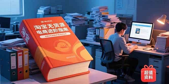 （15317期）淘宝无货源电商进阶指南，包含新人课、进阶课，配套资料，蓝海选品等-凌秋网创