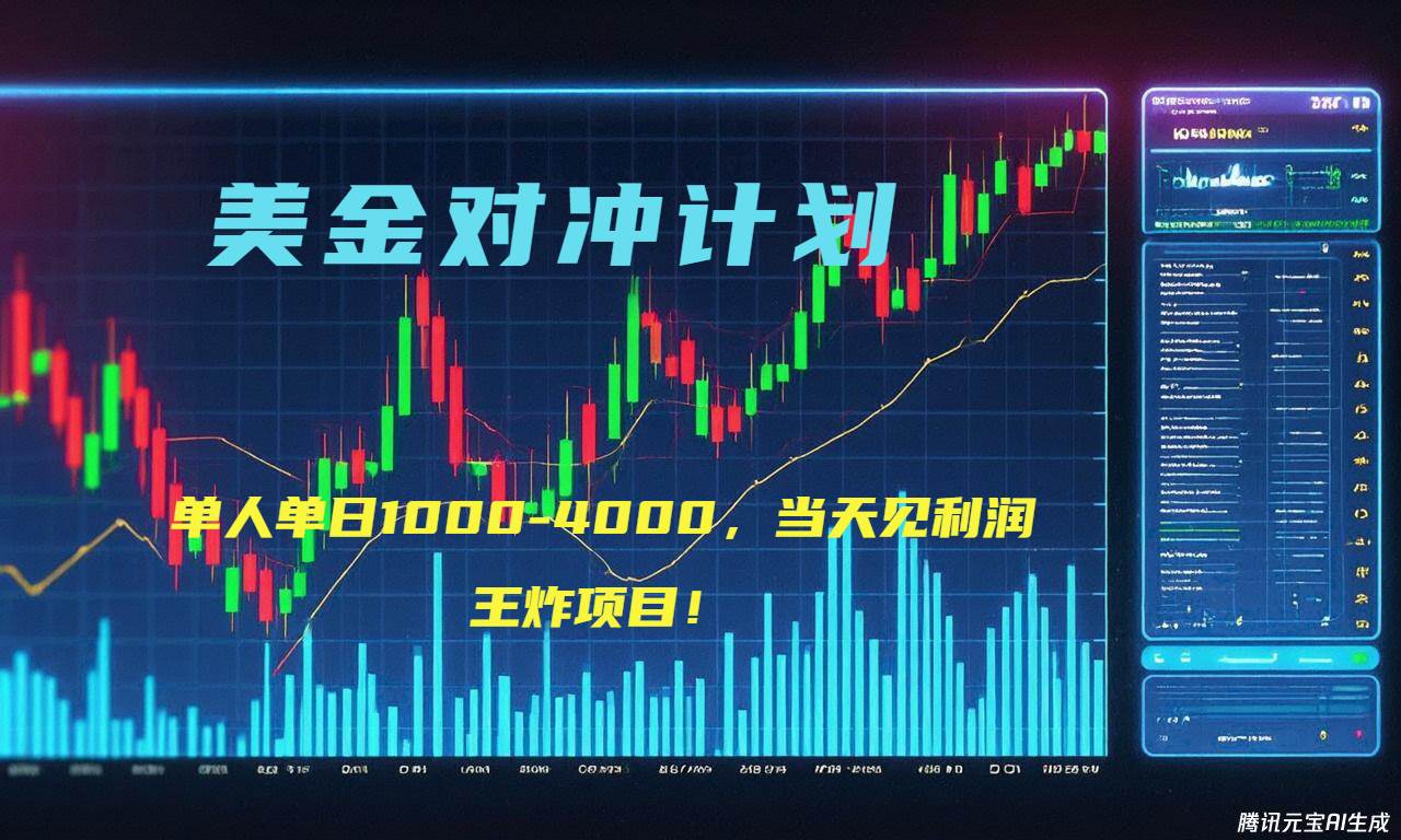 （15333期）2025年最暴力项目“美金先登计划”最新最强对冲战法，每日实际收益1K-4K-凌秋网创