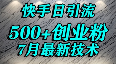 创业粉怎么打？快手精准引流创业粉，宝妈群体日进500+精准流量-凌秋网创