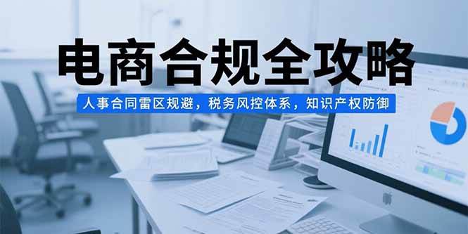（15377期）电商合规全攻略，人事合同雷区规避，税务风控体系，知识产权防御-凌秋网创