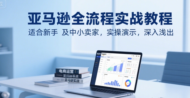 亚马逊全流程实战教程，适合新手及中小卖家，实操演示，深入浅出-凌秋网创
