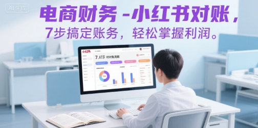 电商财务-小红书对账，7步搞定账务，轻松掌握利润-凌秋网创