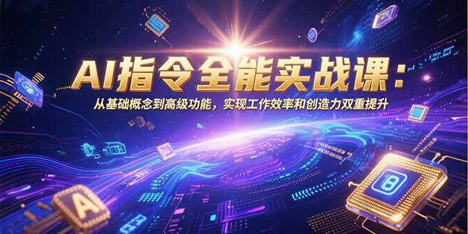 （15455期）AI指令全能实战课：从基础概念到高级功能，实现工作效率和创造力双重提升-凌秋网创