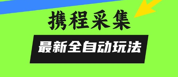 携程信息采集全自动玩法，0风控，无脑开干【揭秘】-凌秋网创