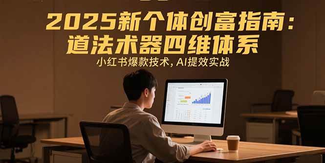 （15477期）2025新个体创富指南：道法术器四维体系，小红书爆款技术，AI提效实战-凌秋网创