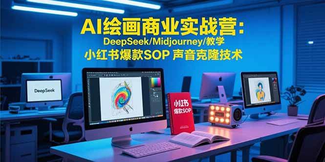 （15460期）AI绘画商业实战营：DeepSeek/Midjourney/教学 小红书爆款SOP 声音克隆技术-凌秋网创