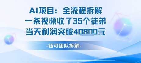 AI收徒变现闭环：一条视频收35人，日入1k+(附完整SOP)-凌秋网创
