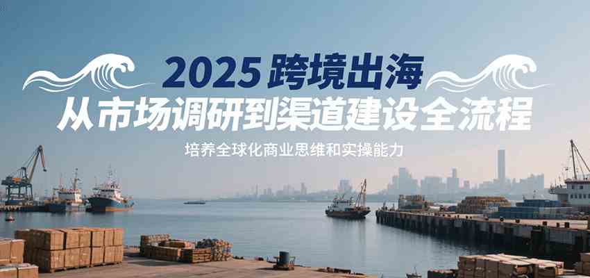 2025跨境出海从市场调研到渠道建设全流程，培养全球化商业思维和实操能力-凌秋网创