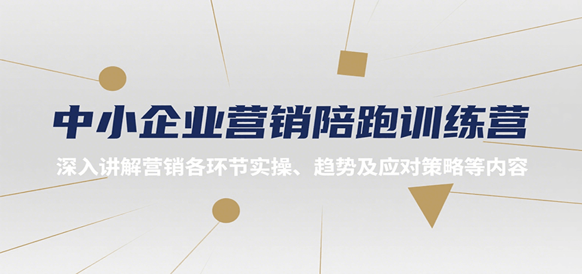 中小企业营销陪跑训练营，深入讲解营销各环节实操、趋势及应对策略等内容-凌秋网创