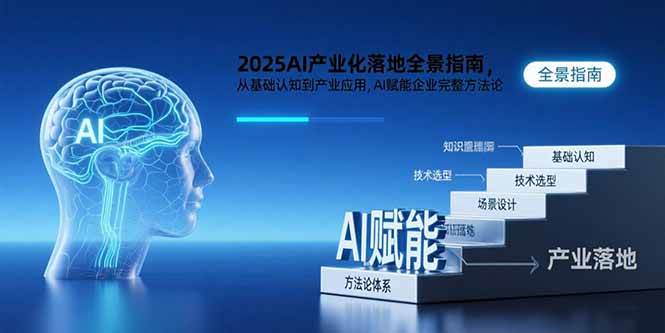 （15609期）2025AI产业化落地全景指南，从基础认知到产业应用，AI赋能企业完整方法论-凌秋网创