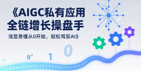 AIGC私有化应用全链增长操盘手，浅显易懂从0开始，轻松驾驭AI-凌秋网创