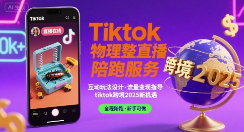 Tiktok物理整蛊直播陪跑服务-tiktok跨境2025-凌秋网创