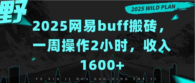 （15666期）2025网易buff搬砖，一周操作2小时，收入1600+-凌秋网创